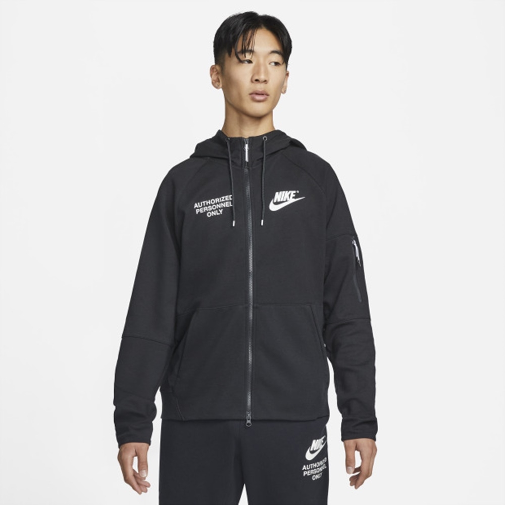 Nike Sportswear 標語 男連帽外套 -黑-DM6549010