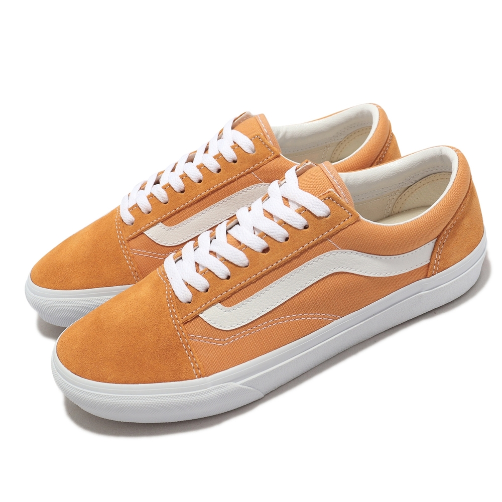 Vans 休閒鞋 V36CF Bloom Old Skool 白 橘黃 男鞋 女鞋 日本線 麂皮 6116390004