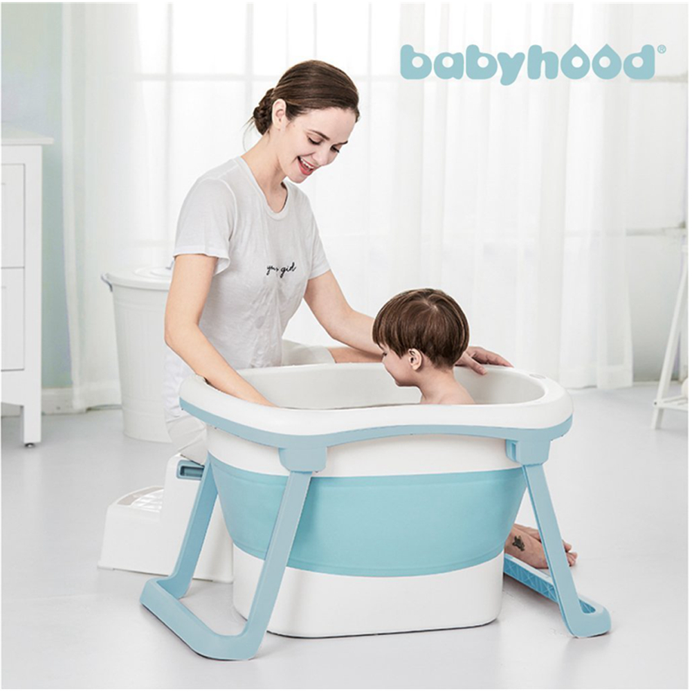 babyhood 蒂尼折疊浴桶-贈小藍鯨防滑墊