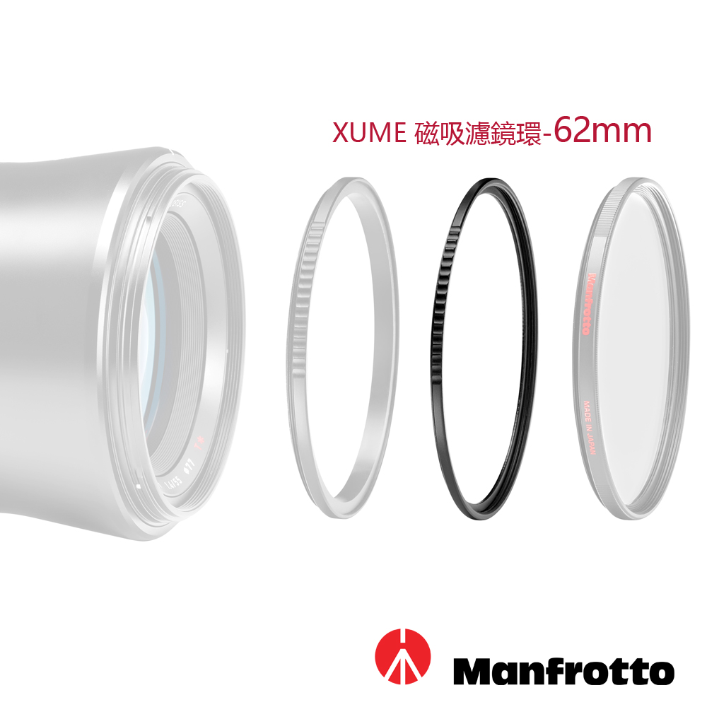 Manfrotto 62mm 濾鏡環(FH) XUME 磁吸環系列