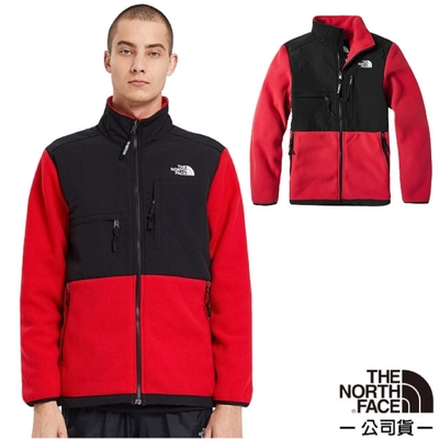 The North Face 中性款 經典ICON 1995Denali 抓絨外套_紅色