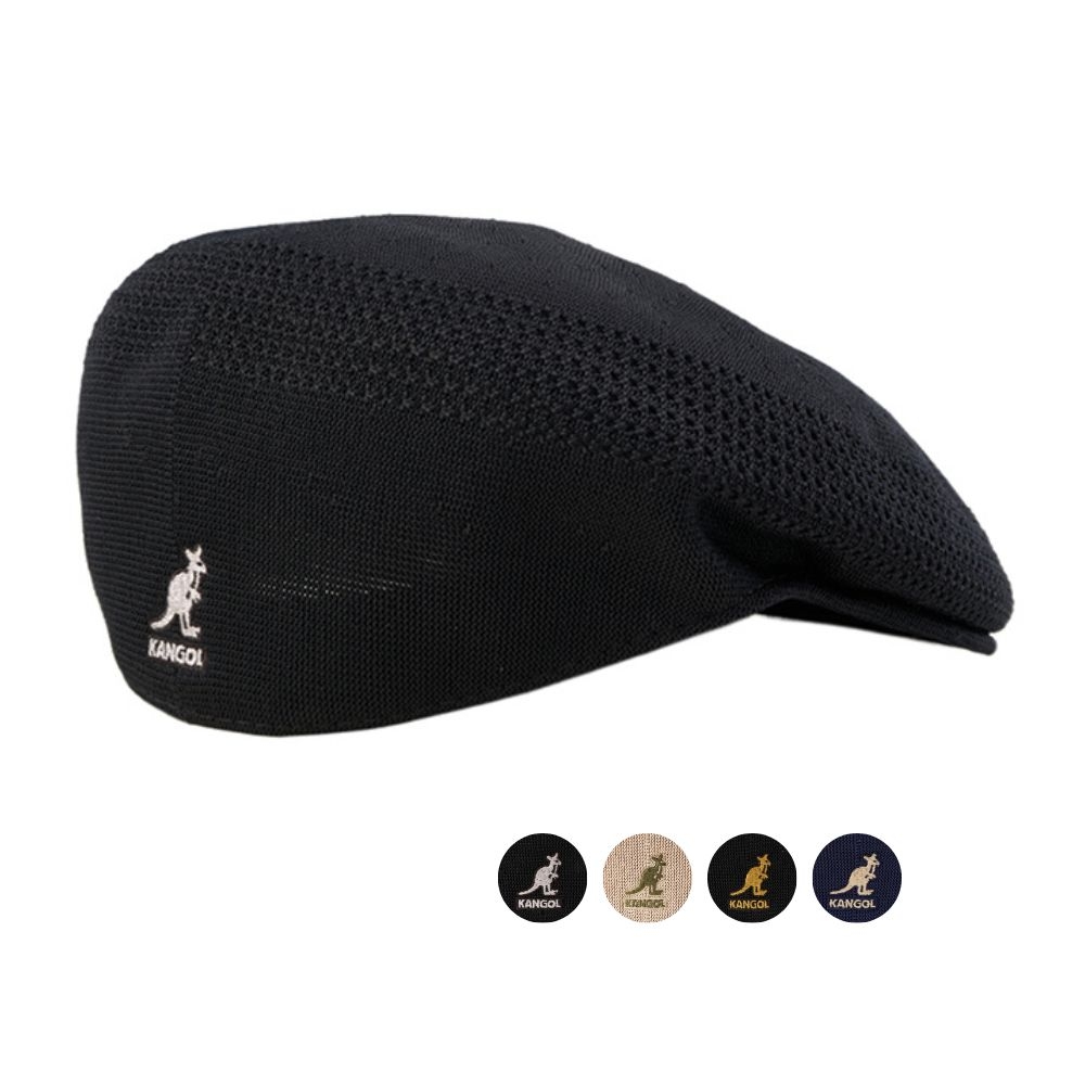 KANGOL TROPIC 504 VENTAIR 袋鼠編織小畫家帽刺繡LOGO小標休閒透氣貝雷