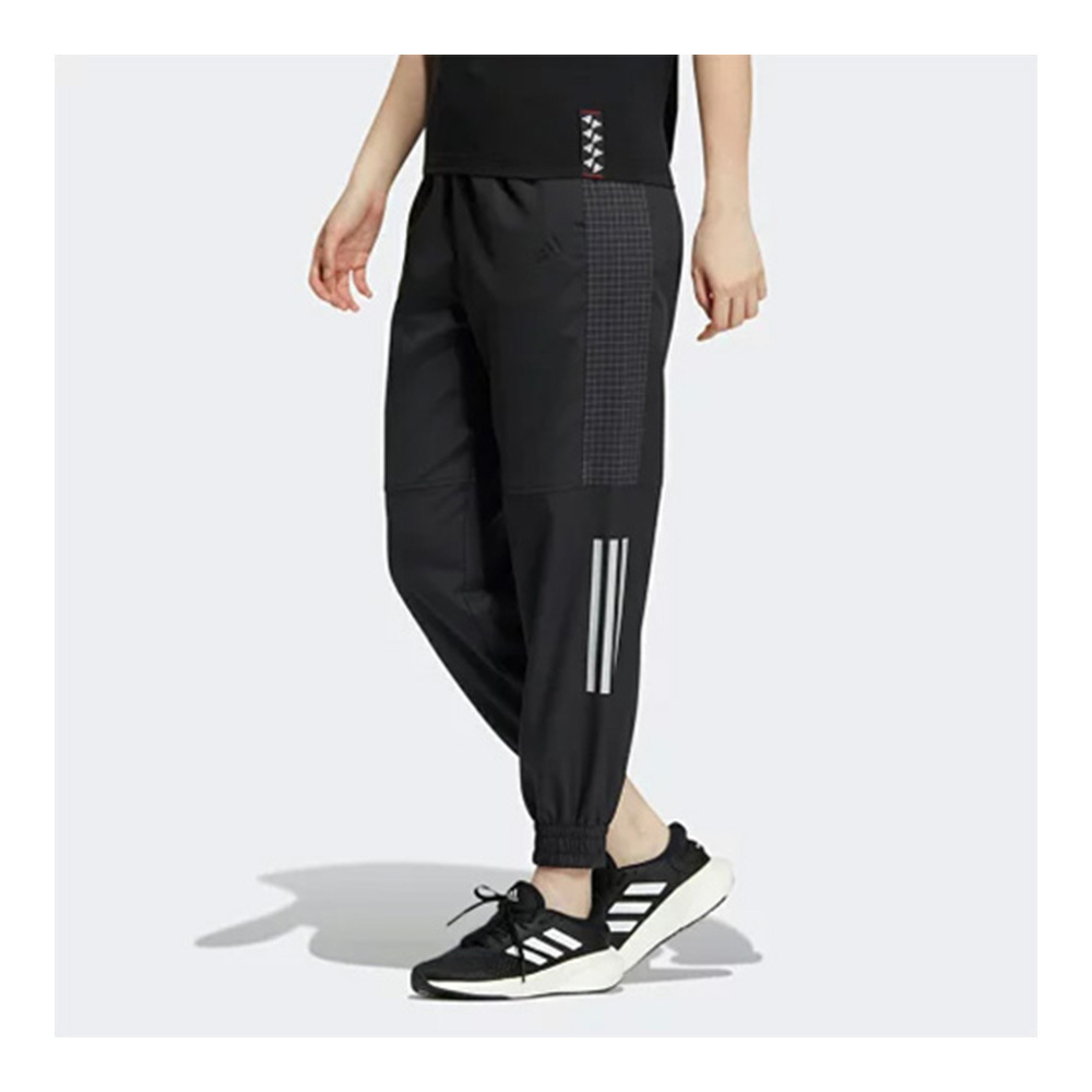 Adidas UST WV PT SOUTH [HM7086] 女 長褲 運動 休閒 亞洲版 抽繩 縮口 寬鬆 穿搭 黑