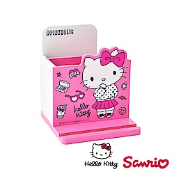 【百科良品】Hello Kitty 凱蒂貓桌上直式 鉛筆收納盒 筆筒 手機架 文具收納