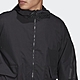 adidas 外套 Full Zip Jacket 連帽 男款 愛迪達 寬鬆 全開式拉鍊 基本款 黑 綠 H65370 product thumbnail 1