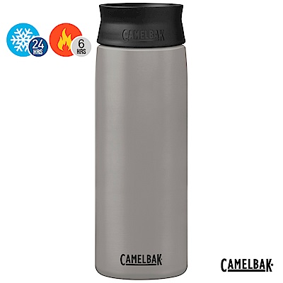 【美國 CamelBak】600ml Hot Cap 360° 保冰/溫隨行杯 灰