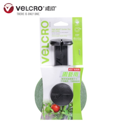 【VELCRO】威扣 魔鬼氈_園藝專用束帶-捲狀1入(附切割器)