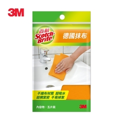 3M 百利德國抹布5片入(2色隨機)