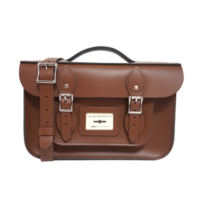 The Leather Satchel Co. 英國原裝手工牛皮多功能三用相機包 手提包 肩背包 斜背包 後背包 (栗木棕)