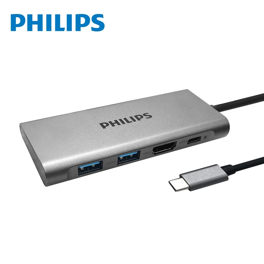 PHILIPS 飛利浦 Type-C 4 port集線器 DLK5524C