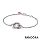 【Pandora官方直營】Pandora Signature 雙色密鑲寶石同心圓手鏈 product thumbnail 1