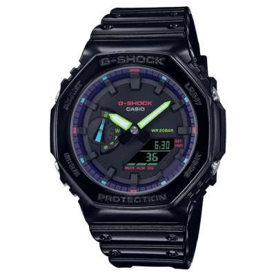 CASIO卡西歐 G-SHOCK探索虛擬彩虹系列(GA-2100RGB-1A)