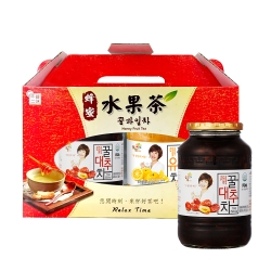 【韓味不二】韓國蜂蜜水果茶禮盒(柚子+紅棗)(1kgx2入)