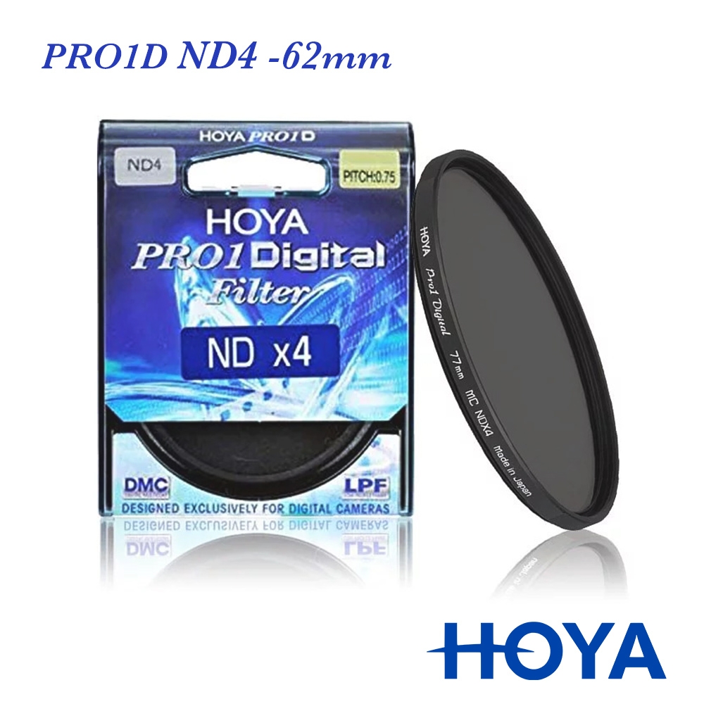 HOYA PRO 1D 62mm ND4 減光鏡（減2格） product image 1