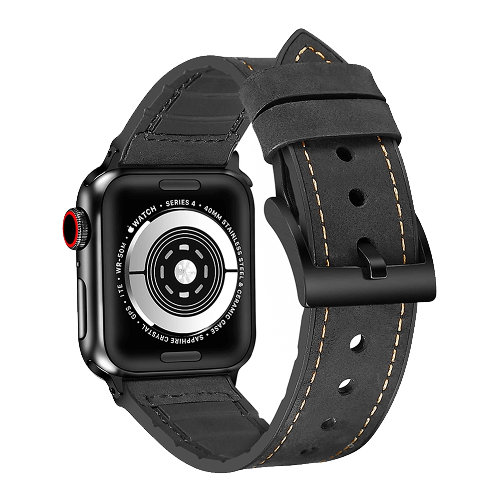 YUNMI Apple Watch S9/8/7/6/5/4/3/2/1/SE 磨砂真皮錶帶 38/40/41mm 42/44/45/49mm  替換腕帶 | 錶帶/錶環 | Yahoo奇摩購物中心