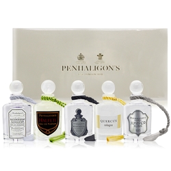 PENHALIGON S 潘海利根 男性香水禮盒5入組[皇家橡樹+杜松司令+布倫海姆+牧羊少年+黑玫瑰]5mlX5-國際航空版