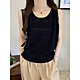 【Paiya 派亞】夏季新款小眾外穿冰絲內搭設計無袖鏤空針織衫(均碼M-2XL可穿) product thumbnail 1
