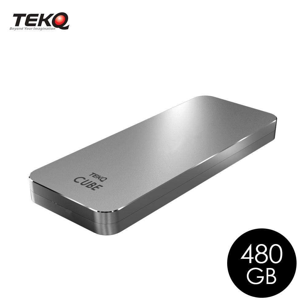 TEKQ 480G CUBE Thunderbolt 3 M.2 外接式SSD行動硬碟-灰