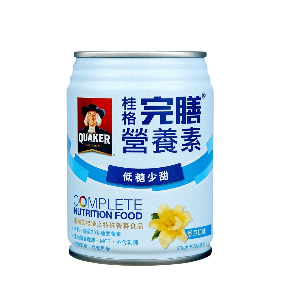 桂格】完膳營養素香草口味低糖少甜250ml×8入| 特殊營養品| Yahoo奇摩購物中心