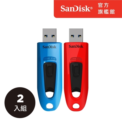 SanDisk Ultra USB 3.0 隨身碟 CZ48-32GB (公司貨)-二入組