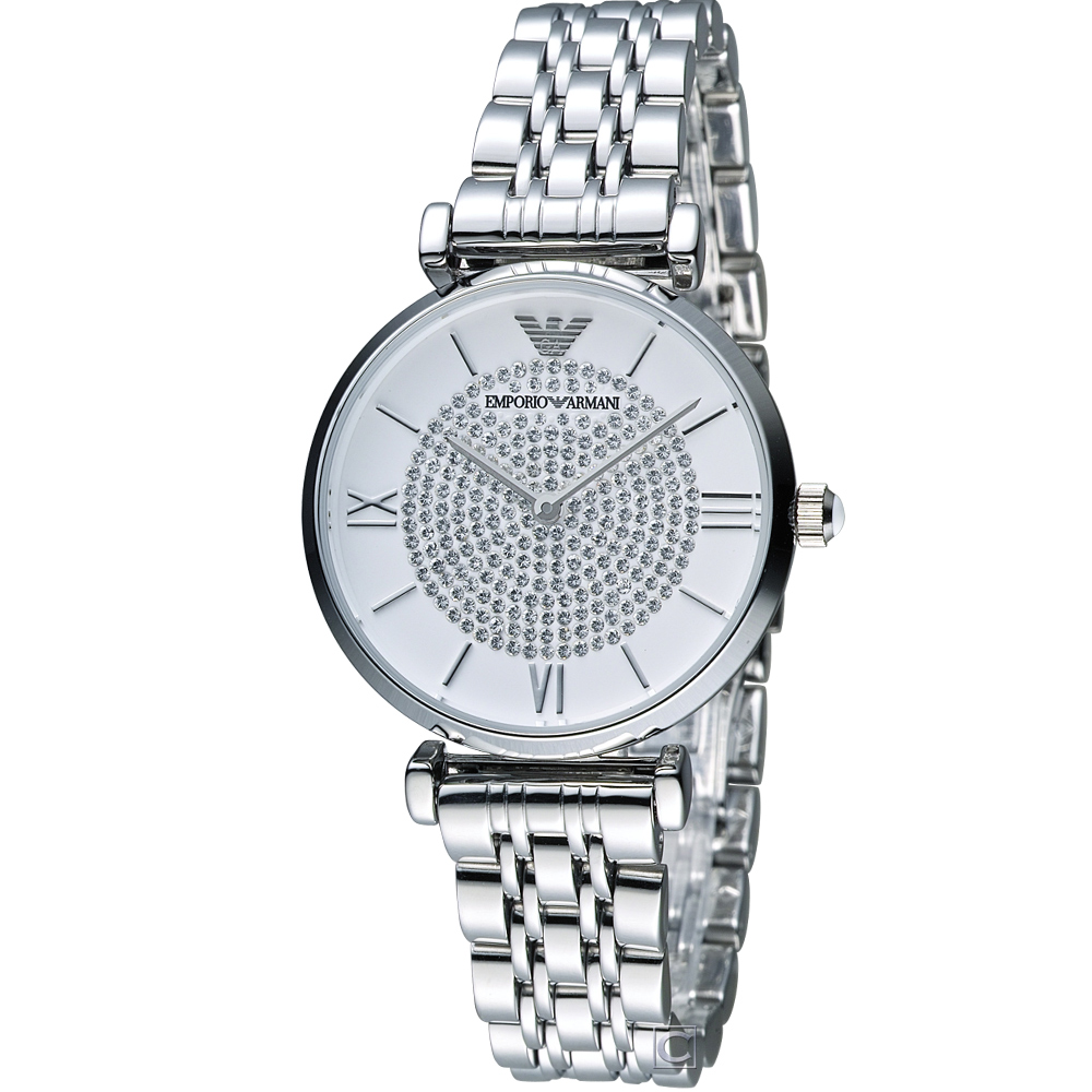 EMPORIO ARMANI 晶鑽優雅時尚腕錶(AR1925)