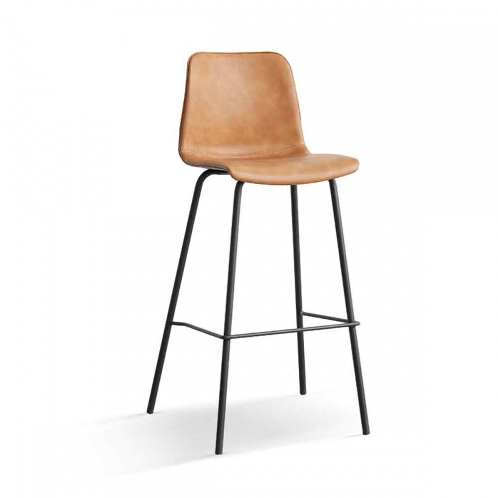 hoi! 源氏木語芬蘭鐵藝吧檯高腳椅 Y12S01-棕色 (H014292035)