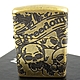 ZIPPO 美系~Freedom Skull-緞帶骷髏圖案設計(ARMOR裝甲)NO.49035 product thumbnail 1