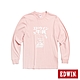 EDWIN 東京散策系列 營養牛乳長袖T恤-男女-淺粉紅 product thumbnail 1