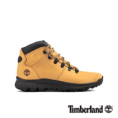 Timberland 男款米黃色防水運動登山中筒靴|A1WXF