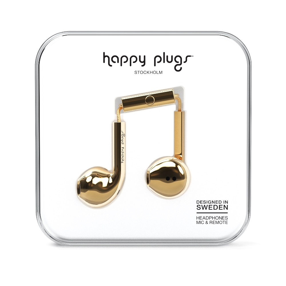 Happy plugs 極致耳塞式耳機 奢華限定款-金色