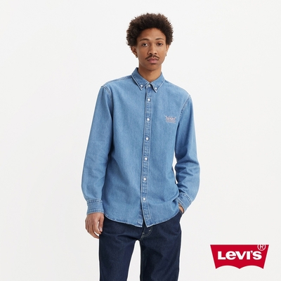 Levi s Workwear工裝系列男款 寬鬆丹寧牛仔襯衫