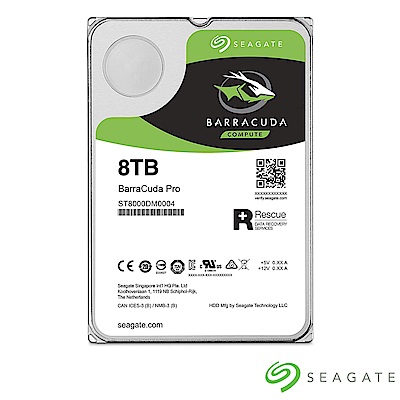 Seagate新梭魚BarraCuda Pro 8TB 3.5吋 7200轉桌上型硬碟