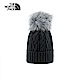 The North Face北面黑色保暖毛球針織帽｜3FJMJK3 product thumbnail 1