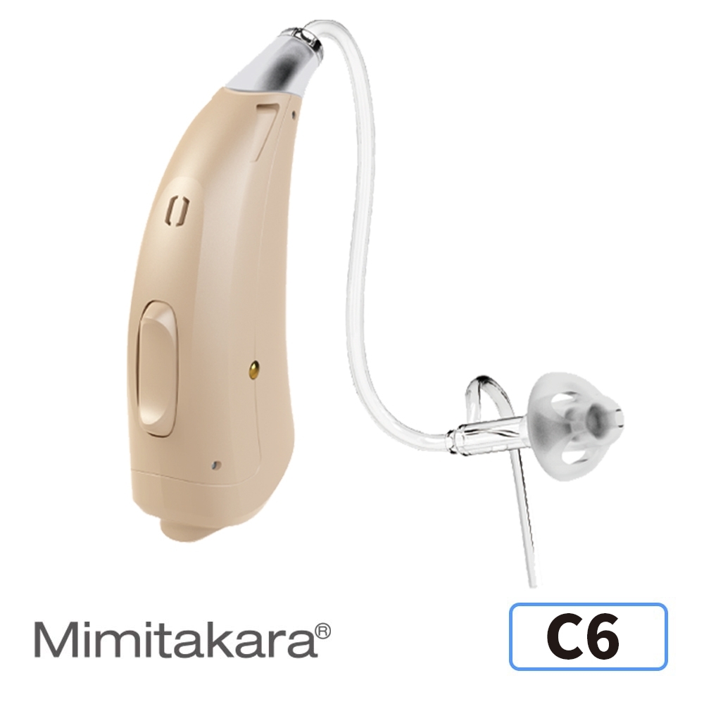 Mimitakara耳寶 數位32頻耳掛式高功率氣導式助聽器C6-隱密膚