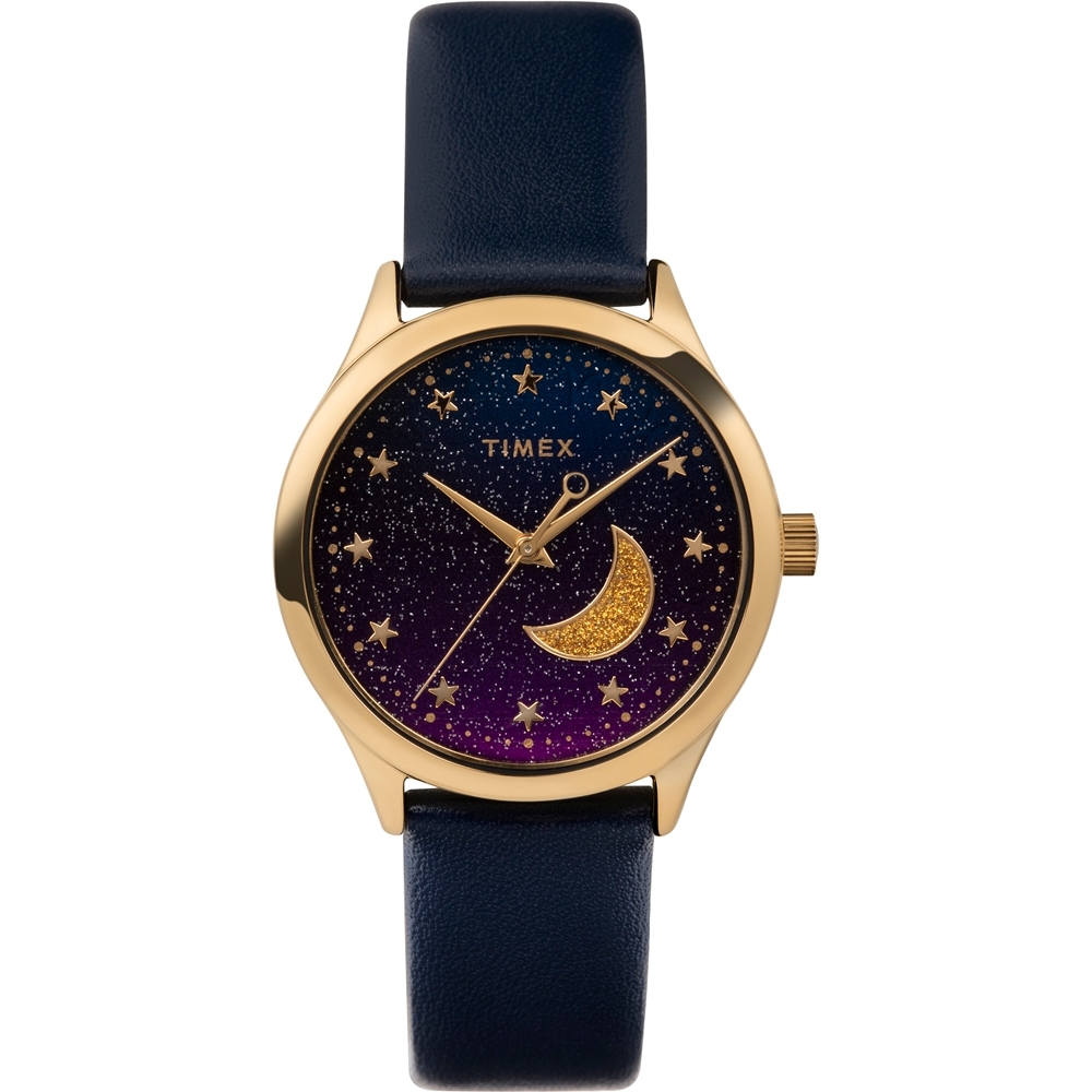 TIMEX 天美時 風格系列  32 毫米 星空手錶 (神秘紫x藍TXTW2V49300)