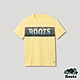 Roots 男裝- 山林漫步系列 漸層裂紋LOGO短袖T恤-陽光黃 product thumbnail 1