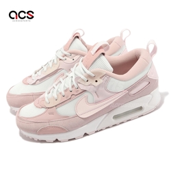 Nike 休閒鞋 Wmns Air Max 90 Futura 女鞋 粉色 白 緩震 氣墊 經典鞋 DM9922-104