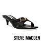 STEVE MADDEN-KRUZE 金屬扣環交叉帶涼跟鞋-黑色 product thumbnail 1