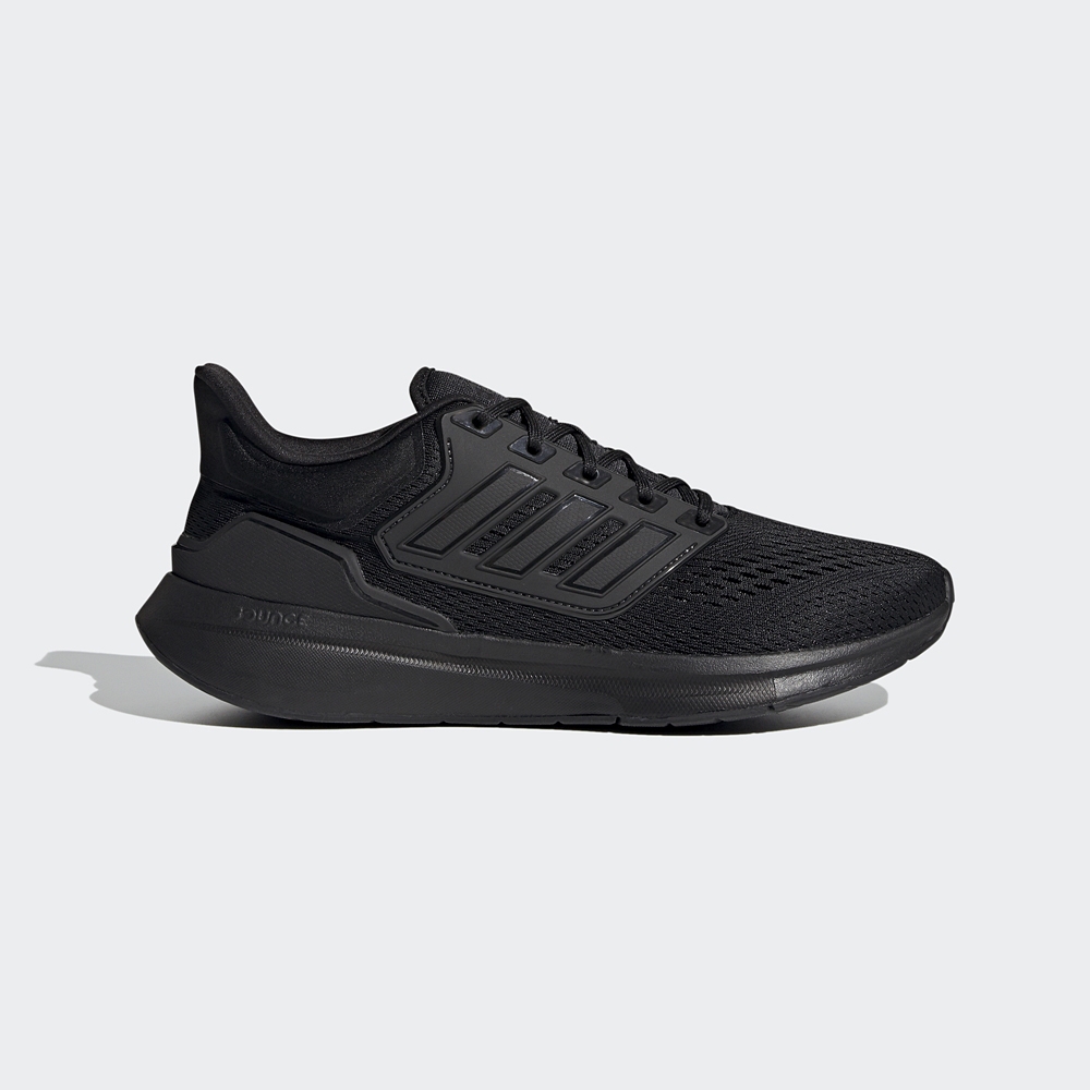 adidas 慢跑鞋 男鞋 運動鞋 緩震 EQ21 RUN 黑 H00521