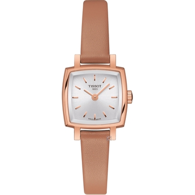 TISSOT 天梭錶官方授權 LOVELY SQUAREU優雅時尚女錶-T0581093603101/套組