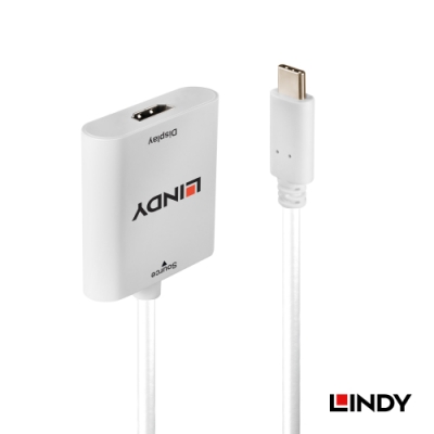 LINDY 林帝 主動式 USB3.1 Type-C to HDMI 2.0 4K@60Hz轉接器 (43247)