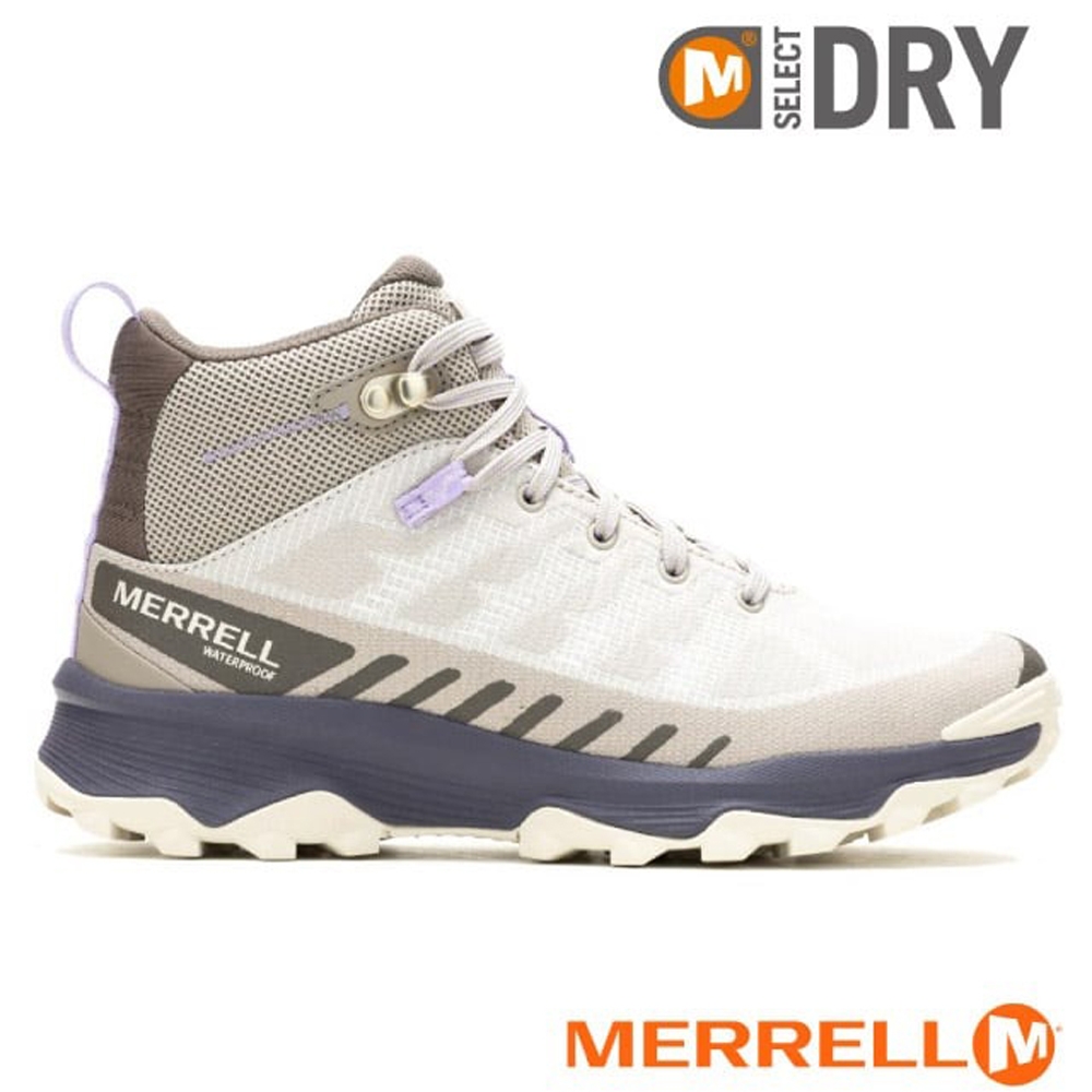 【MERRELL】女 SPEED ECO MID WATERPROOF 多功能防水透氣中筒登山健行鞋_ML037864 淺紫色