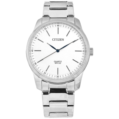 CITIZEN 簡約時尚 不鏽鋼手錶 (BH5000-59A)-白色/42mm