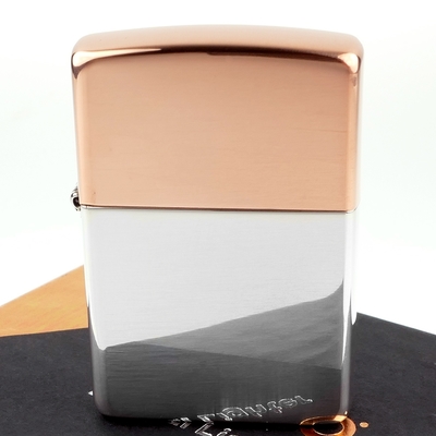 【ZIPPO】美系~Bimetal Case-Copper 雙金屬-純銅+純銀打火機