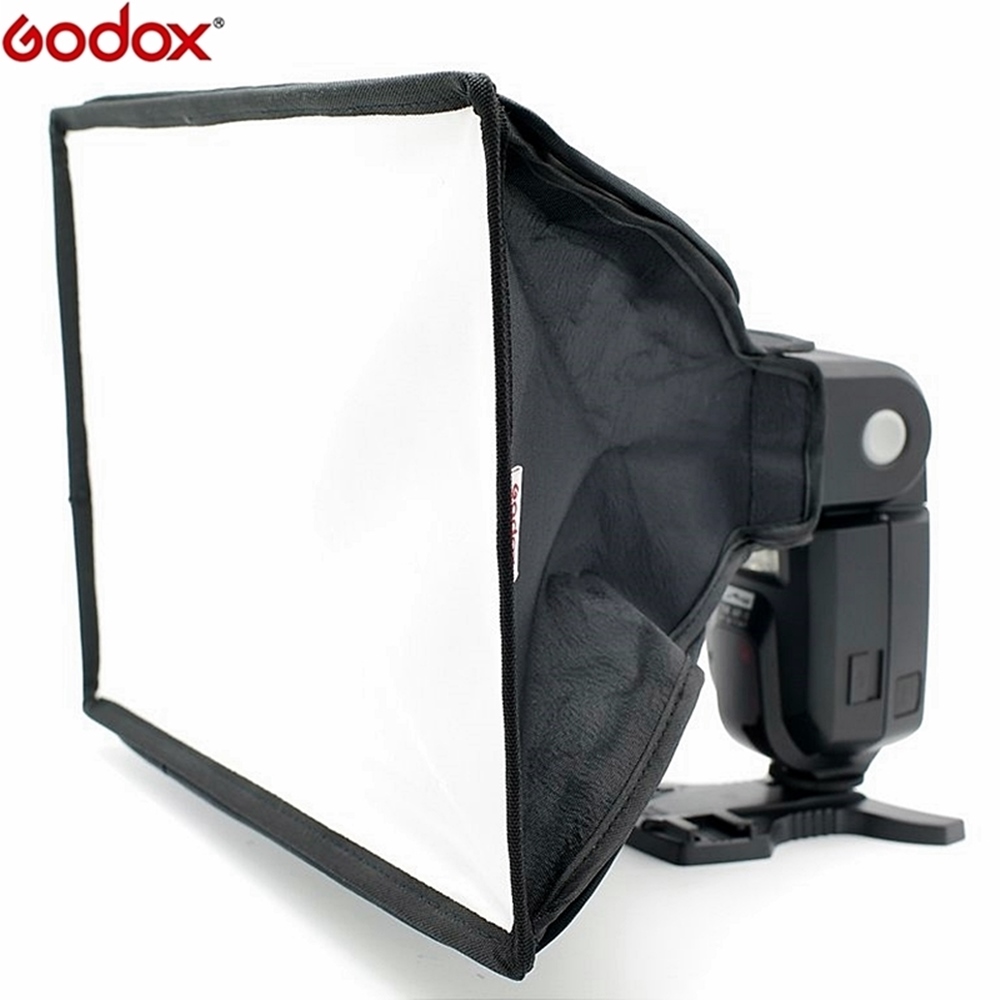 Godox神牛SB2030機頂閃光燈柔光罩(大)外閃燈柔光盒跳燈通用型柔光罩魔鬼粘束口設計