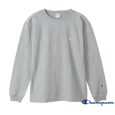 Champion RW 9.4oz Logo長袖Tee(灰色)