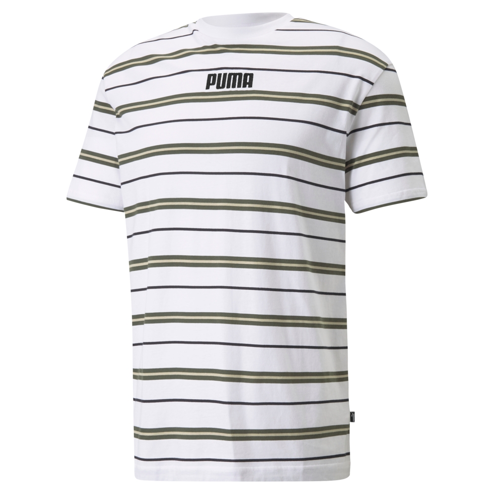 【PUMA官方旗艦】基本系列Modern Basics條紋短袖T恤 男性 58934602