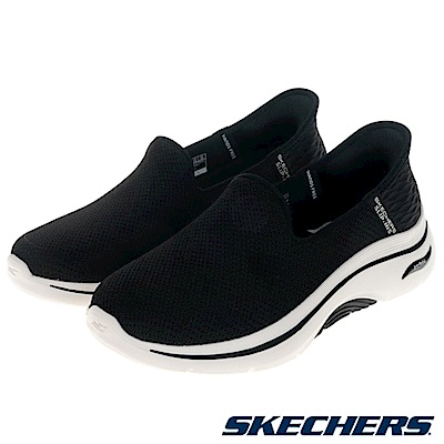 Skechers Go Walk Arch Fit 2.0 [125315WBKW] 女 休閒鞋 寬楦 瞬穿 舒適 黑白