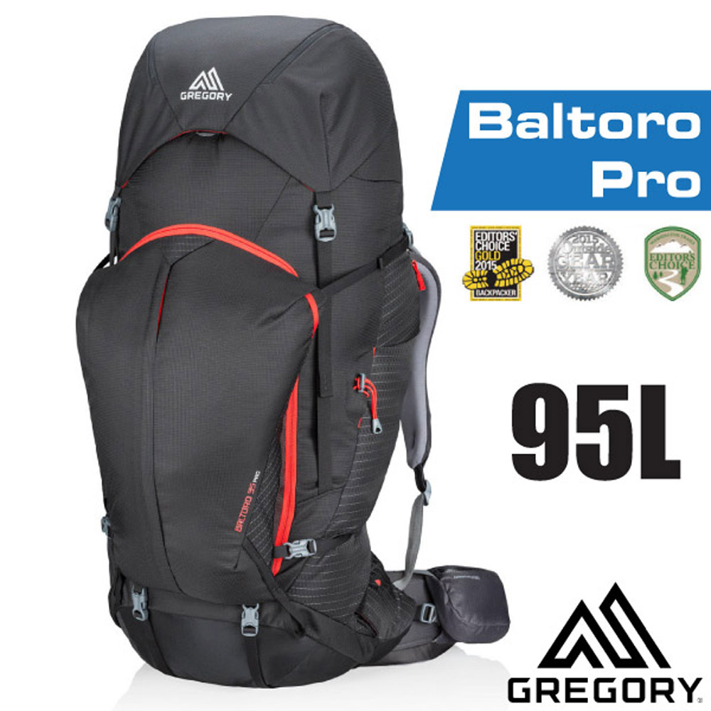 美國 GREGORY 新款 Baltoro Pro 95 專業健行登山背包(M)_火山黑