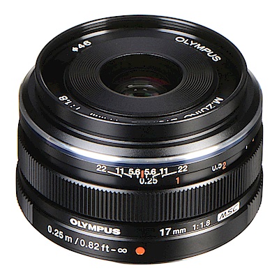 OLYMPUSM.ZUIKO DIGITAL 17mm F1.8 定焦鏡 黑色(平行輸入)